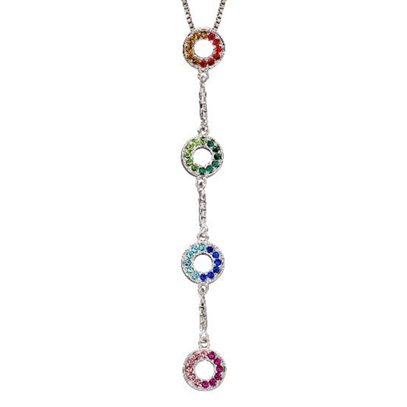 Multi-Coloured Crystal Pendant