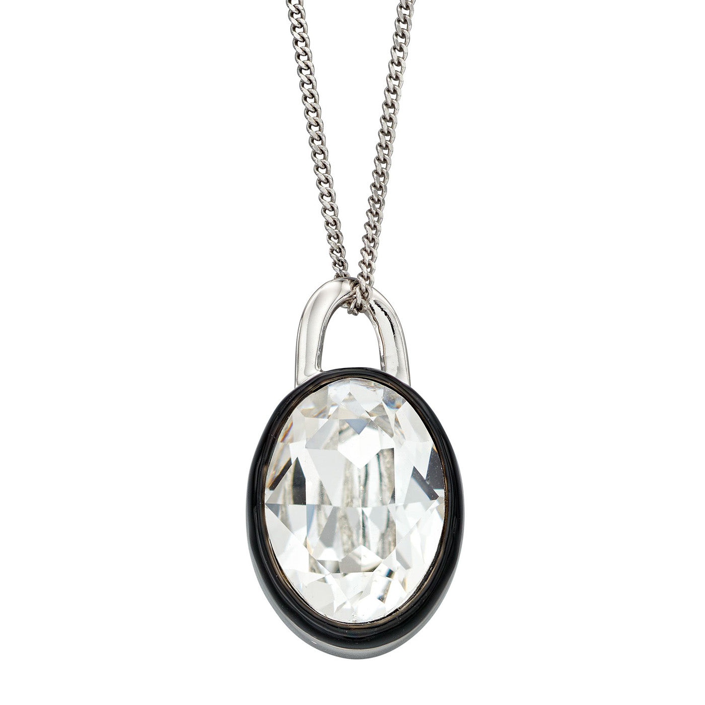 Oval Crystal Pendant