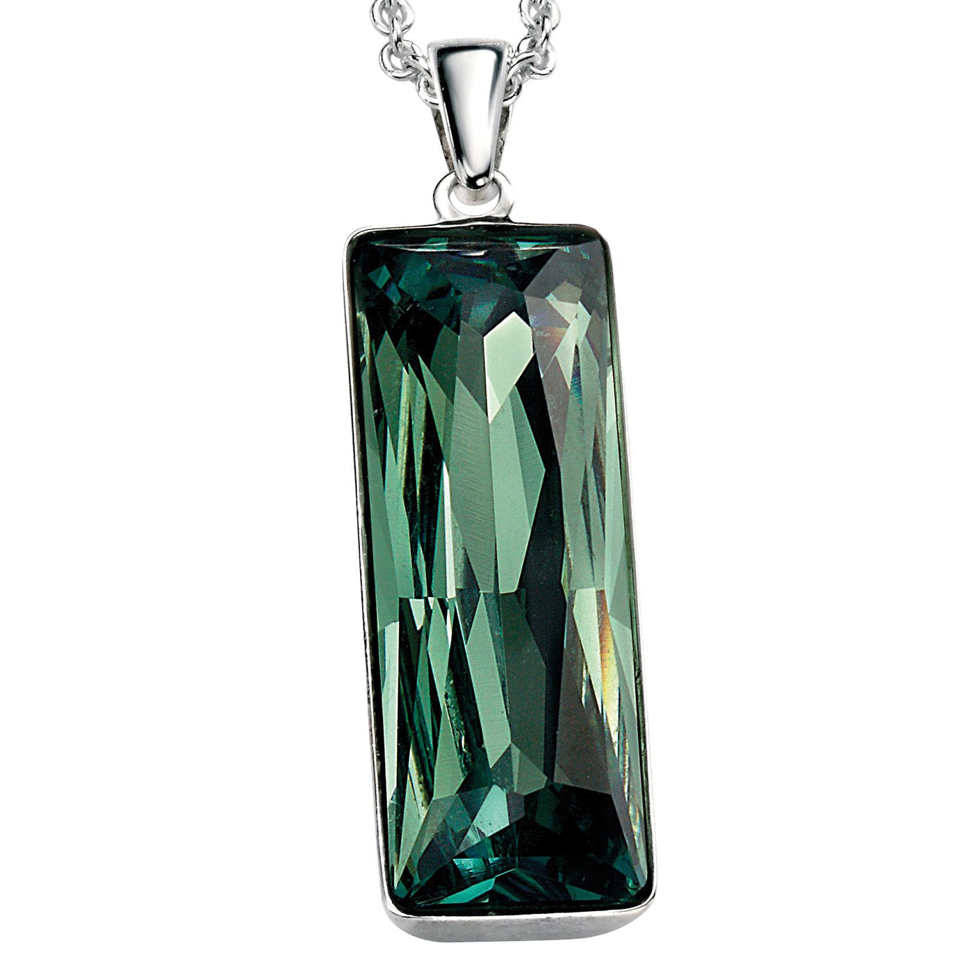 Green Rectangular Pendant